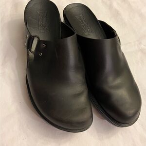 TIMBERLAND Women Black leather shoes size 9